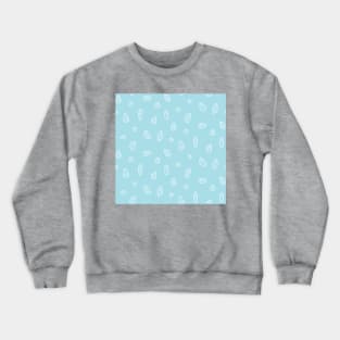 Light Blue Crystals Crewneck Sweatshirt